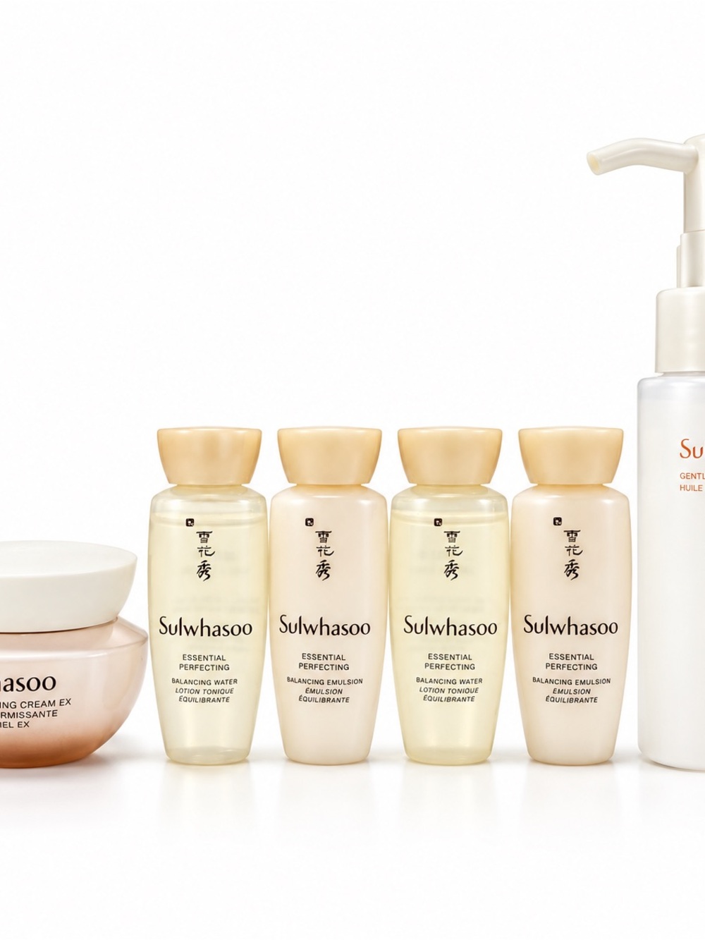 Sulwhasoo Essential Perfecting Skincare Set 6pc Water Emulsion Cream Oil No Box